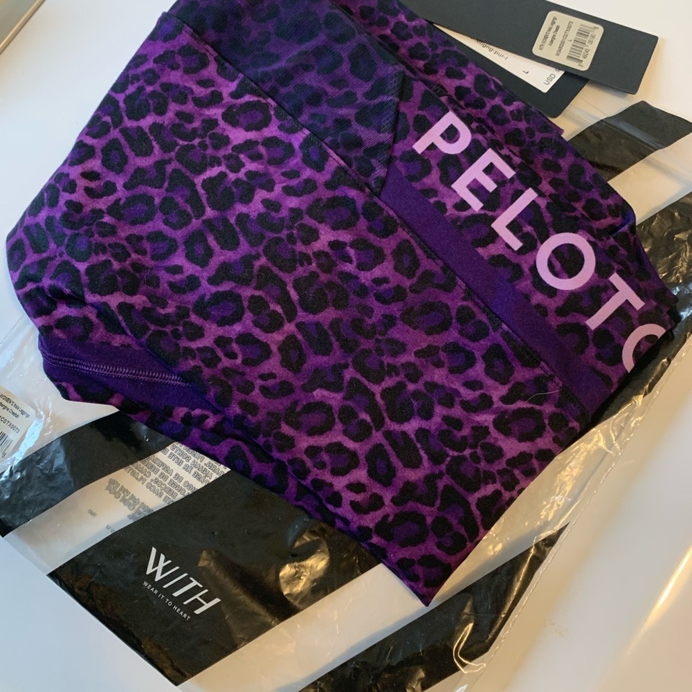 Peloton Sundays With Love Purple Leggings